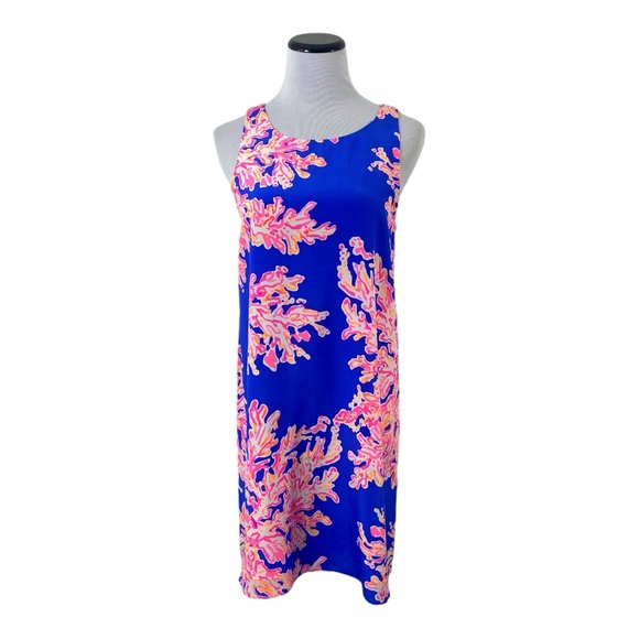 Lilly Pulitzer Dresses & Skirts - Lilly Pulitzer Jackie Silk Shift Dress It's Eelectric Brilliant Blue Sz S
